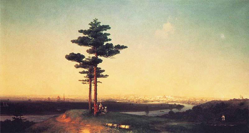 Ivan Aivazovsky View of Moscow from the Sparrow Hills Sweden oil painting art